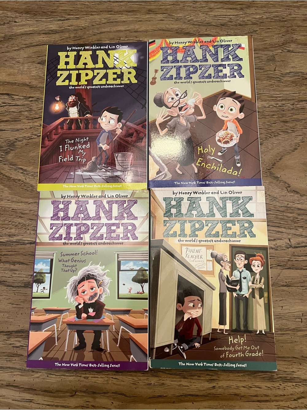 4 chapter books Hank Zipzer